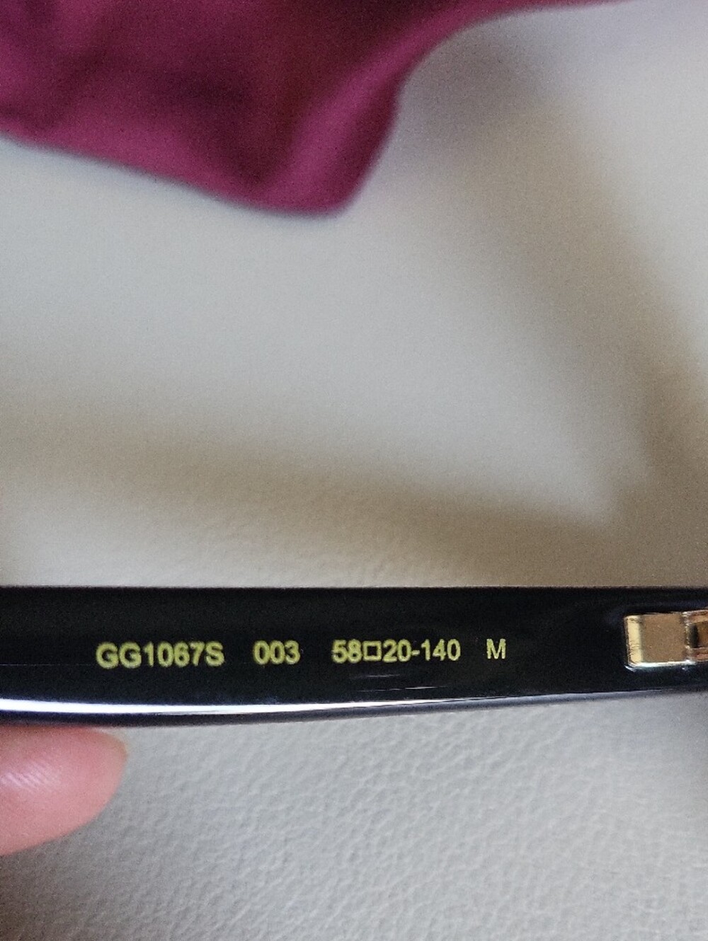 Gucci Round Sunglasses, Cream & Black, Made In Japan - Picture 6 of 7
